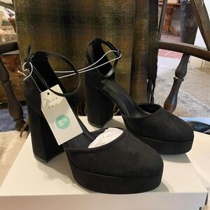 A New Day Elegant Black Platform Shoes